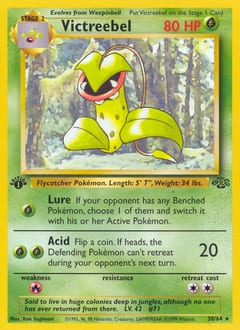 1999 Jungle Victreebel #30 card