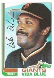 1982 Topps Base Set Vida Blue #430 card