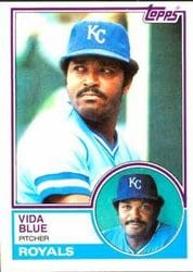 1983 Topps Base Set Vida Blue #570 card