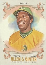2021 Topps Allen & Ginter Base Set Vida Blue #163 card