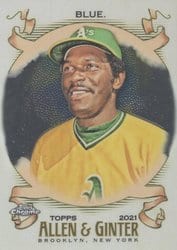 2021 Topps Allen & Ginter Chrome Base Set Vida Blue #163 card
