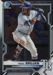 2021 Bowman Chrome Prospects Vidal Brujan #BCP-19 card