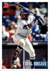 2021 Bowman Heritage Base Set Vidal Brujan #221 card