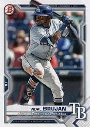 2021 Bowman Prospects Vidal Brujan #BP-19 card
