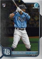 2022 Bowman Chrome Base Set Vidal Brujan #89 card