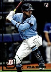 2022 Bowman Heritage Base Set Vidal Brujan #49 card