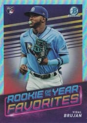 2022 Bowman ROY Favorites Vidal Brujan #ROYF-4 card