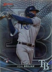 2022 Bowman's Best Base Set Vidal Brujan #55 card