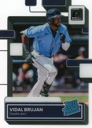 2022 Panini Chronicles Clearly Donruss Vidal Brujan #64 card