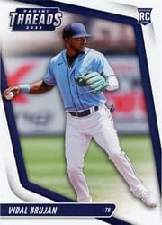 2022 Panini Chronicles Threads Vidal Brujan #8 card