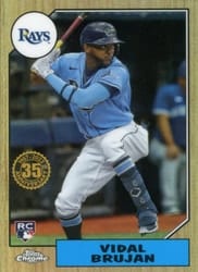 2022 Topps Chrome 1987 Topps Vidal Brujan #87BC-17 card