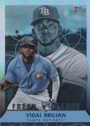 2022 Topps Fresh Faces Vidal Brujan #FF-6 card