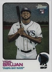 2022 Topps Heritage Chrome Vidal Brujan #90 card