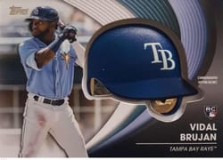 2022 Topps Update Commemorative Batting Helmets Vidal Brujan #BH-VB card