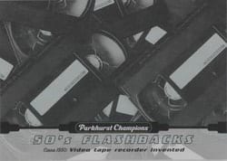 2022-23 Parkhurst Champions 50s Flashbacks Video Tape Recorder Invented #FB-11 card