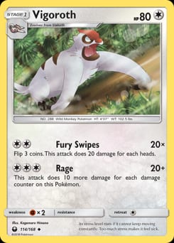2018 Celestial Storm Vigoroth #114