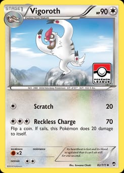 Furious Fists Vigoroth #82 card