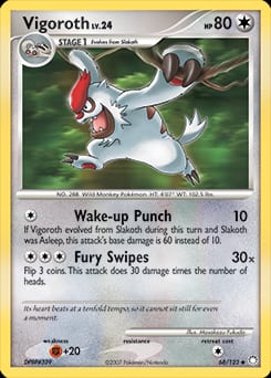 Mysterious Treasures Vigoroth #68 card