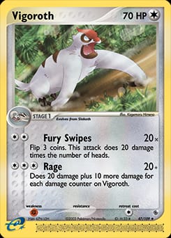 2003 Ruby & Sapphire Vigoroth #47 card
