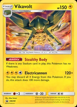 SM Black Star Promos Vikavolt #SM208 card