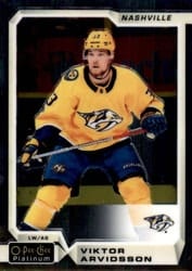 2018-19 O-Pee-Chee Platinum Base Set Viktor Arvidsson #75 card