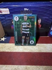 2023 Topps Merlin UEFA Viktor Gyokeres Aqua Speckle Refractor #113 card