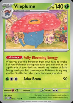 151 Vileplume #45 card