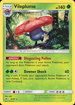 Burning Shadows Vileplume #6 card