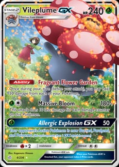 2019 Cosmic Eclipse Vileplume-GX #4 card