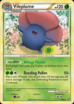 2010 HS—Undaunted Vileplume #24 card