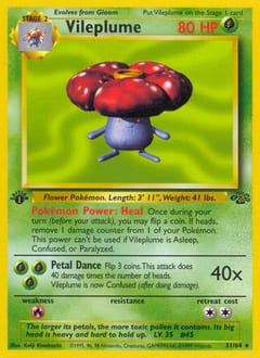 1999 Jungle Vileplume #31 card