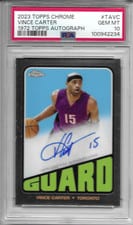 2023-24 Topps Chrome 1972 Topps Autographs Vince Carter #TA-VC card