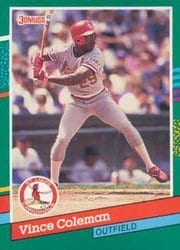 1991 Donruss Base Set Vince Coleman #487 card