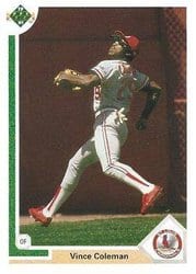 1991 Upper Deck Base Set Vince Coleman #461 card