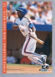 1993 Fleer Base Set Vince Coleman #467 card