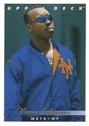 1993 Upper Deck Base Set Vince Coleman #748 card