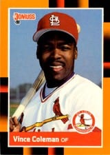 2024 Panini National Treasures Notable Nicknames Vince Coleman #9 card