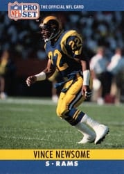 1990 Pro Set Base Set Vince Newsome #171 card