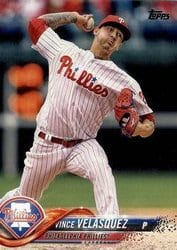 2018 Topps Base Set Vince Velasquez #628 card