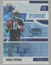 2022 Donruss Elite Etched in Time Signatures Vince Young #ET-VY card