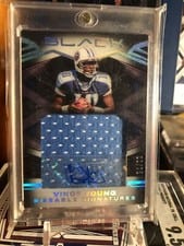 2022 Panini Black Sizeable Signatures Jersey Vince Young #SSJ-VYO card