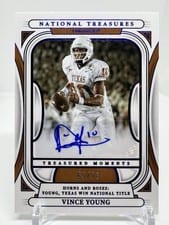 2025 Panini National Treasures Collegiate Treasured Moments Signatures Vince Young #10 card