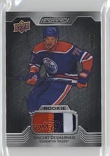 2023-24 Upper Deck Engrained Base Ebony Premium Memorabilia Vincent Desharnais #122 card