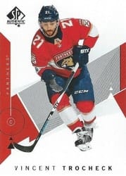 2018-19 SP Authentic Base Set Vincent Trocheck #17 card