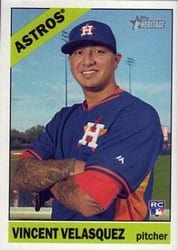2015 Topps Heritage Base Set Vincent Velasquez #516 card
