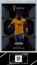 2022 Panini Prizm World Cup Phenomenon Vinicius Jr. Silver #14 card