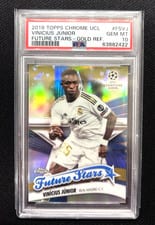 2019 Topps Chrome UEFA Champions League Future Stars Vinicius Junior #FS-VJ card