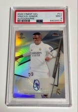 2020 Topps Finest UEFA Champions League Autographs Vinicius Junior #FA-VJ card