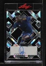 2022 Leaf Metal Autographs Vinicius Junior Black Crystal #BA-VJ1 card