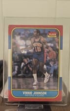 1986 Fleer Vinnie Johnson #56 card